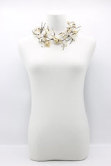 Aqua Coral Necklaces - Hand gilded - Short - Jianhui London