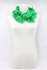 Upcycled plastic bottles - Big double Water Lily Necklaces - Hand painted - Jianhui London