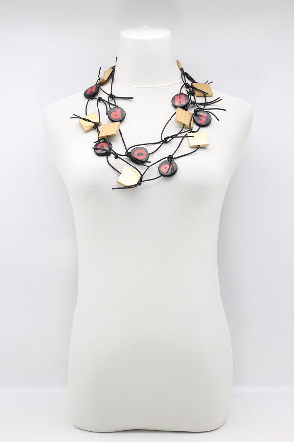LOVE & HOPE Chain Leatherette Necklaces - Jianhui London