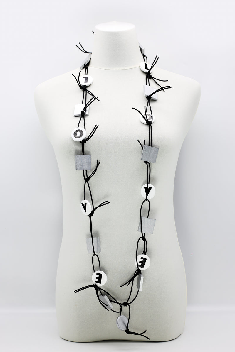 LOVE Chain Leatherette Necklaces - Jianhui London