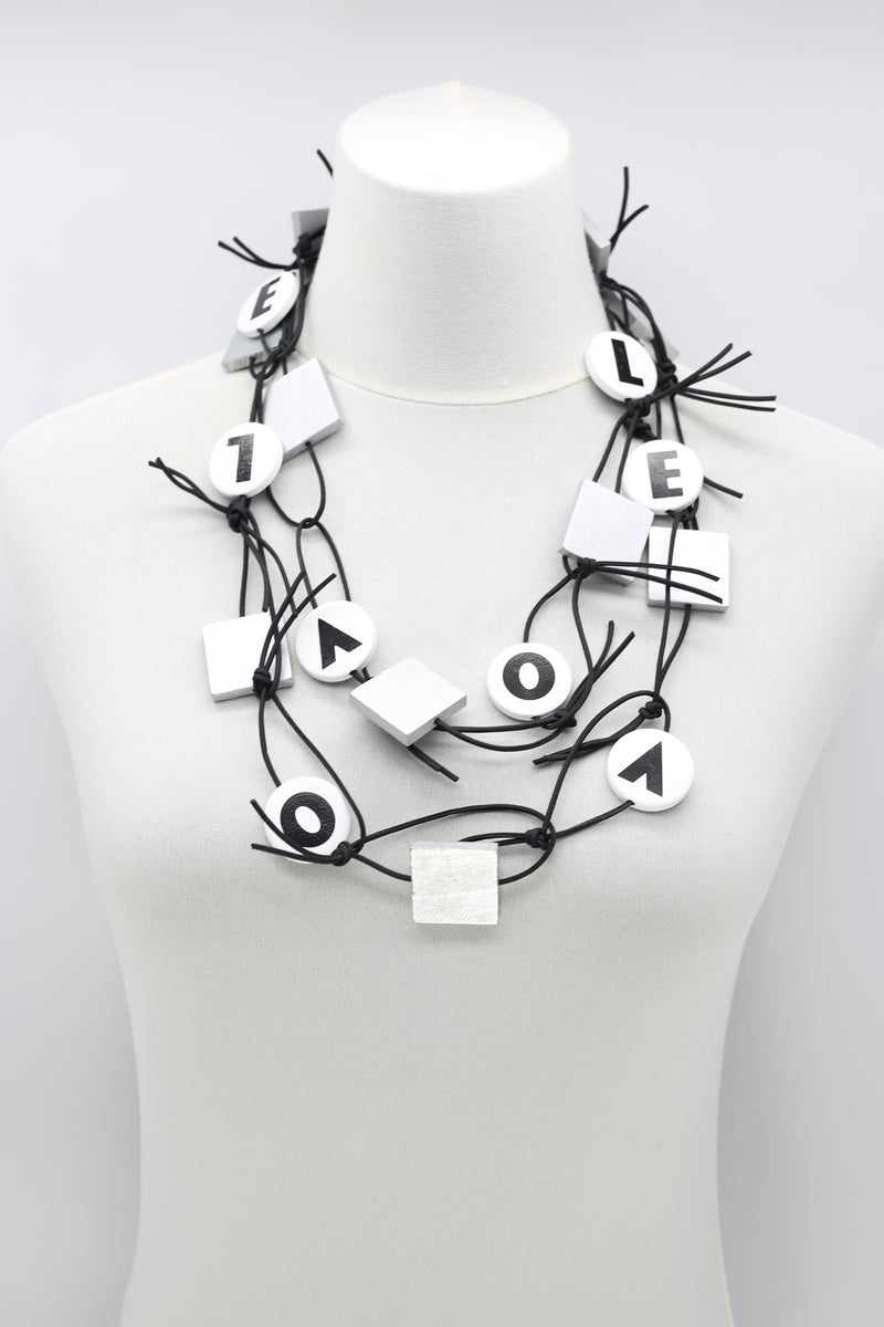 LOVE Chain Leatherette Necklaces - Jianhui London