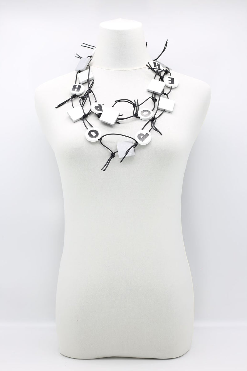 LOVE & HOPE Chain Leatherette Necklaces - Jianhui London