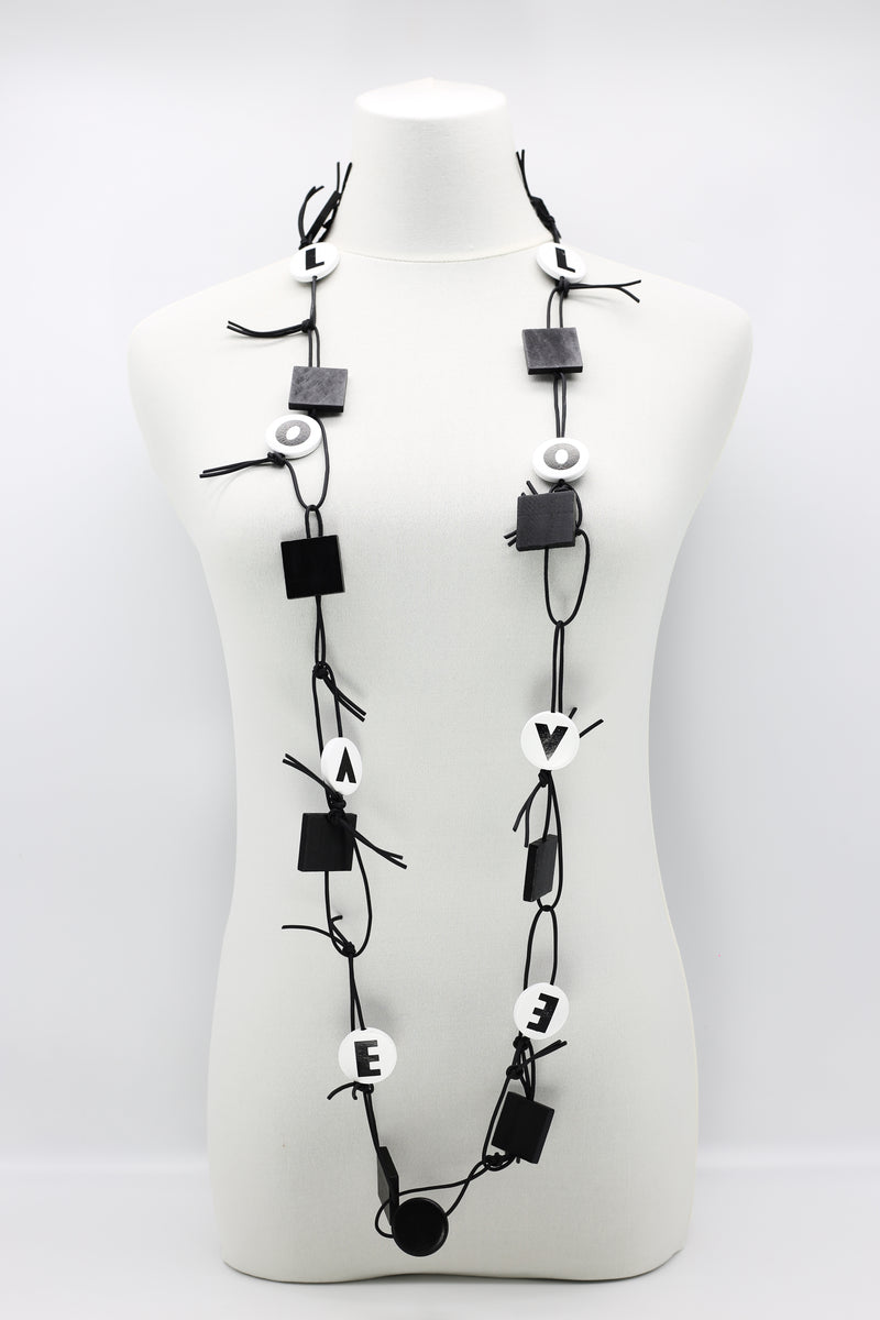 LOVE Chain Leatherette Necklaces - Jianhui London