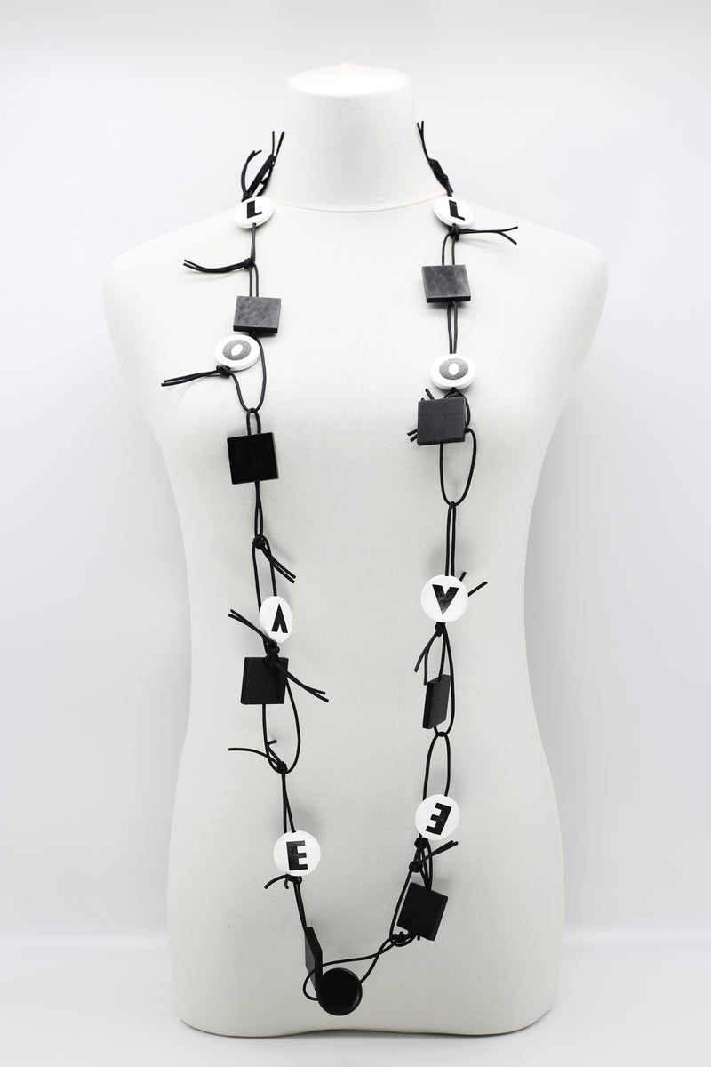 LOVE Chain Leatherette Necklaces - Jianhui London