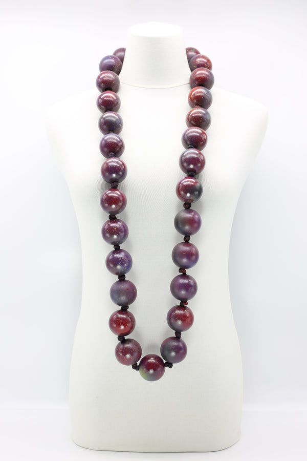 Giant Beads Necklace - Hand-painted - Jianhui London