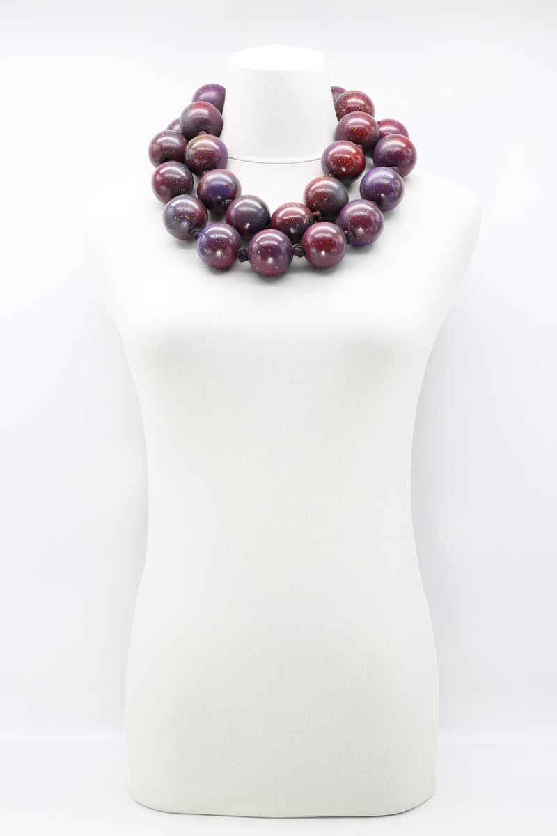 Giant Beads Necklace - Hand-painted - Jianhui London
