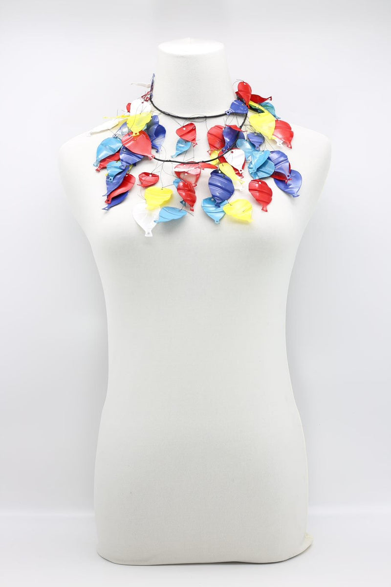 Aqua Long Ballon Necklace - Multicolour - Jianhui London