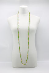 SINGLE STRAND PASHMINA NECKLACE WOODEN BEADS MOSAIC - Jianhui London