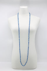SINGLE STRAND PASHMINA NECKLACE WOODEN BEADS MOSAIC - Jianhui London