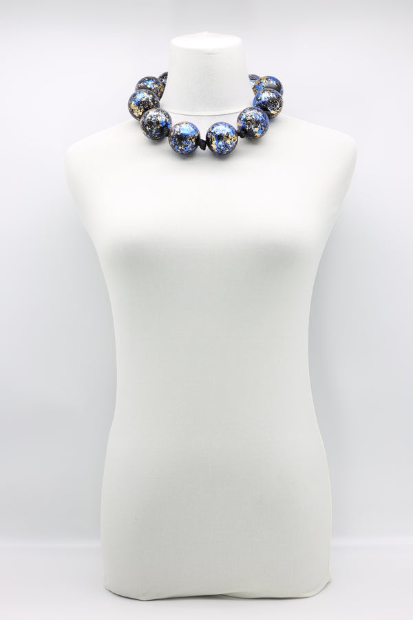 Giant Beads Necklaces - Hand gilded - Short - Jianhui London