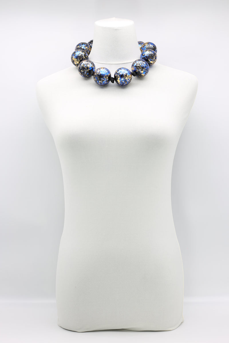 Giant Beads Necklaces - Hand gilded - Short - Jianhui London