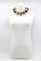 Giant Beads Necklaces - Hand gilded - Short - Jianhui London