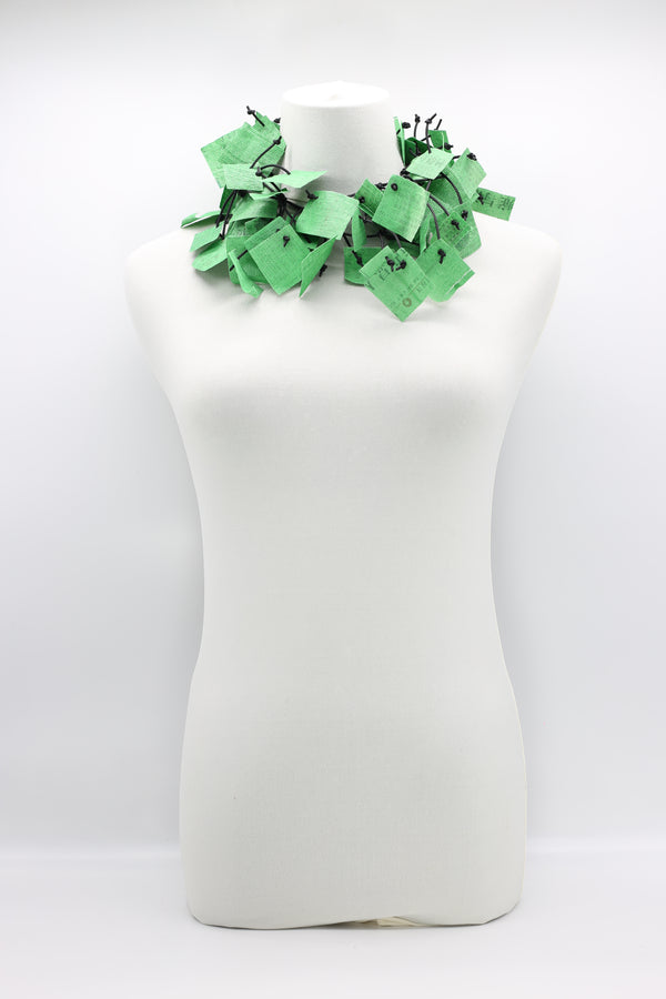 Recycled Paper Squares Necklace - Jianhui London