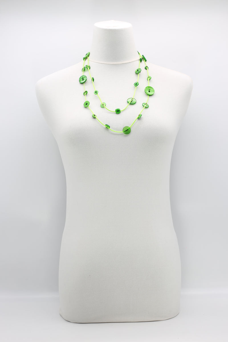 Single-strand button neckalce - Jianhui London