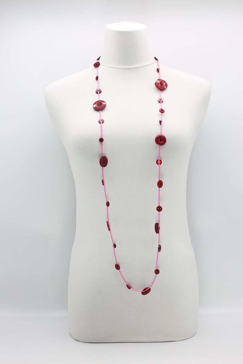 Single-strand button neckalce - Jianhui London