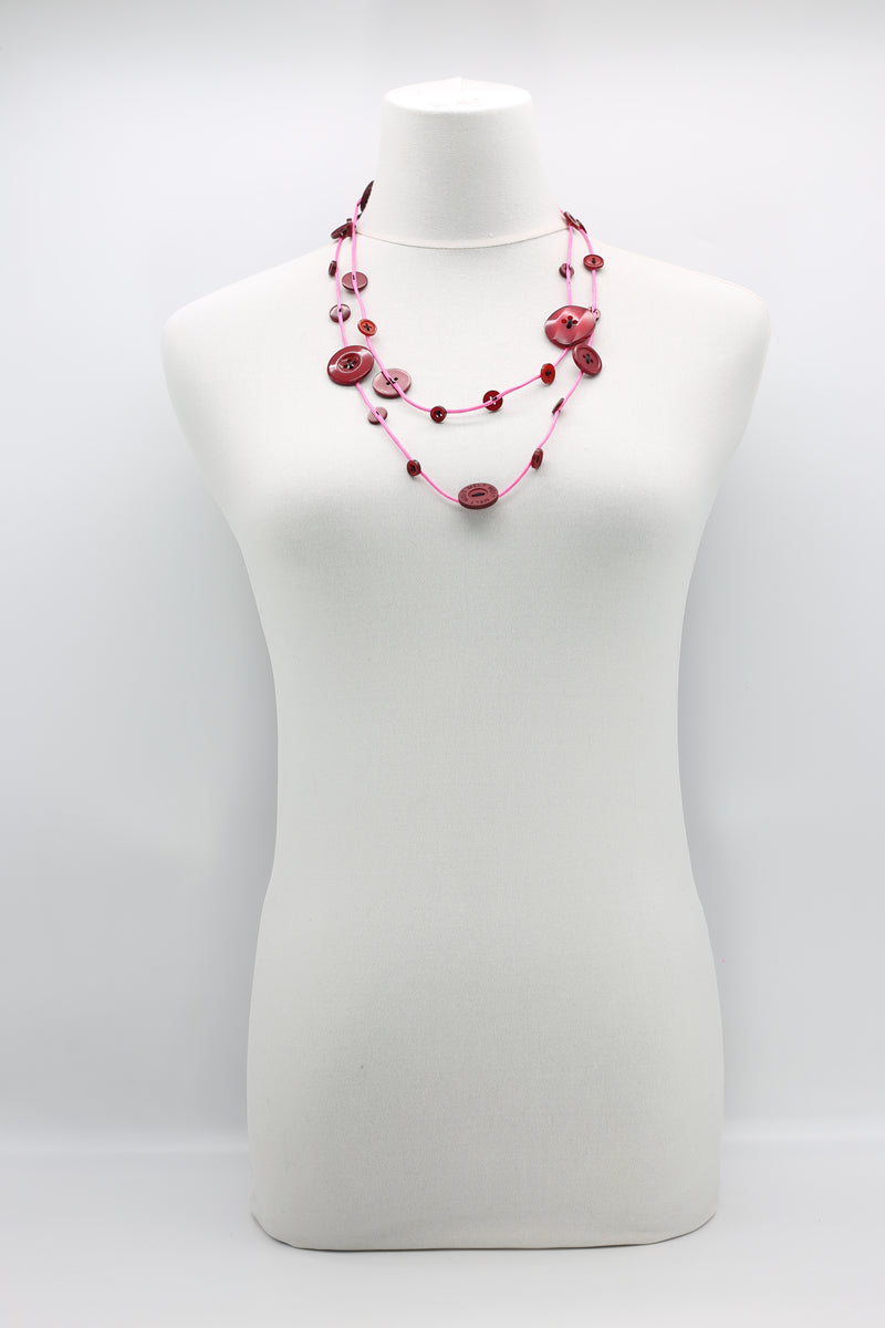Single-strand button neckalce - Jianhui London