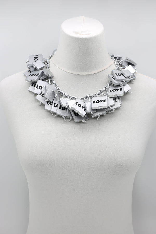 LOVE SQUARE CAPE-STYLE NECKLACE - Jianhui London