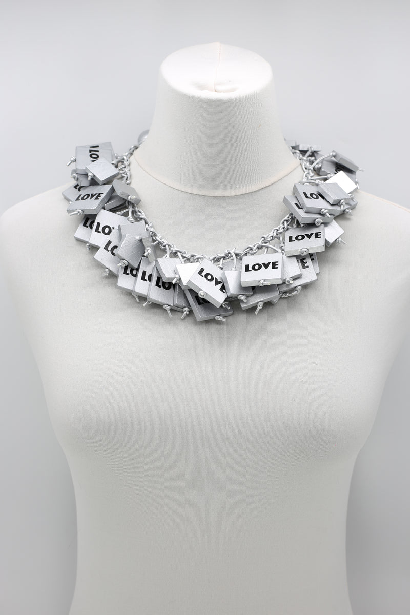 LOVE SQUARE CAPE-STYLE NECKLACE - Jianhui London