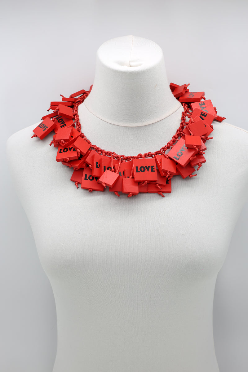 LOVE SQUARE CAPE-STYLE NECKLACE - Jianhui London