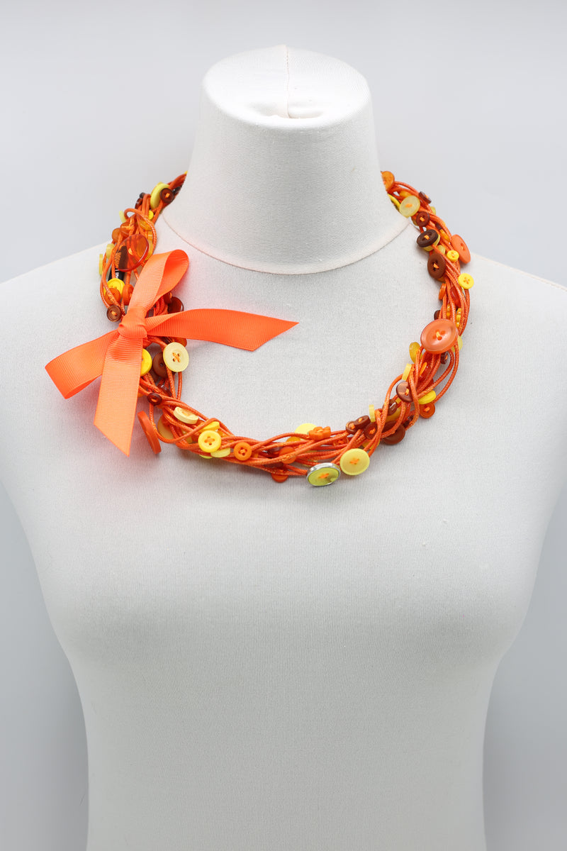 5-STRAND BUTTON NECKALCE - Jianhui London