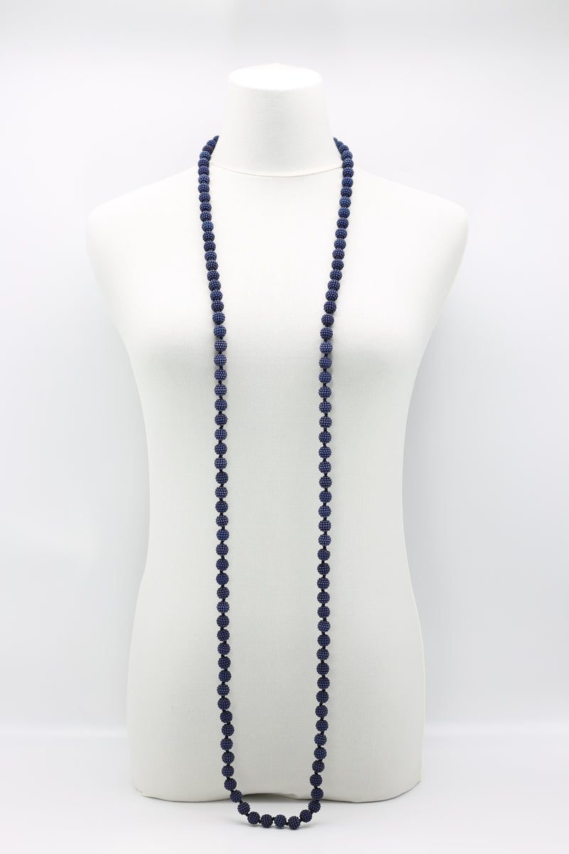 long grey bayberry faux pearl necklace - Jianhui London