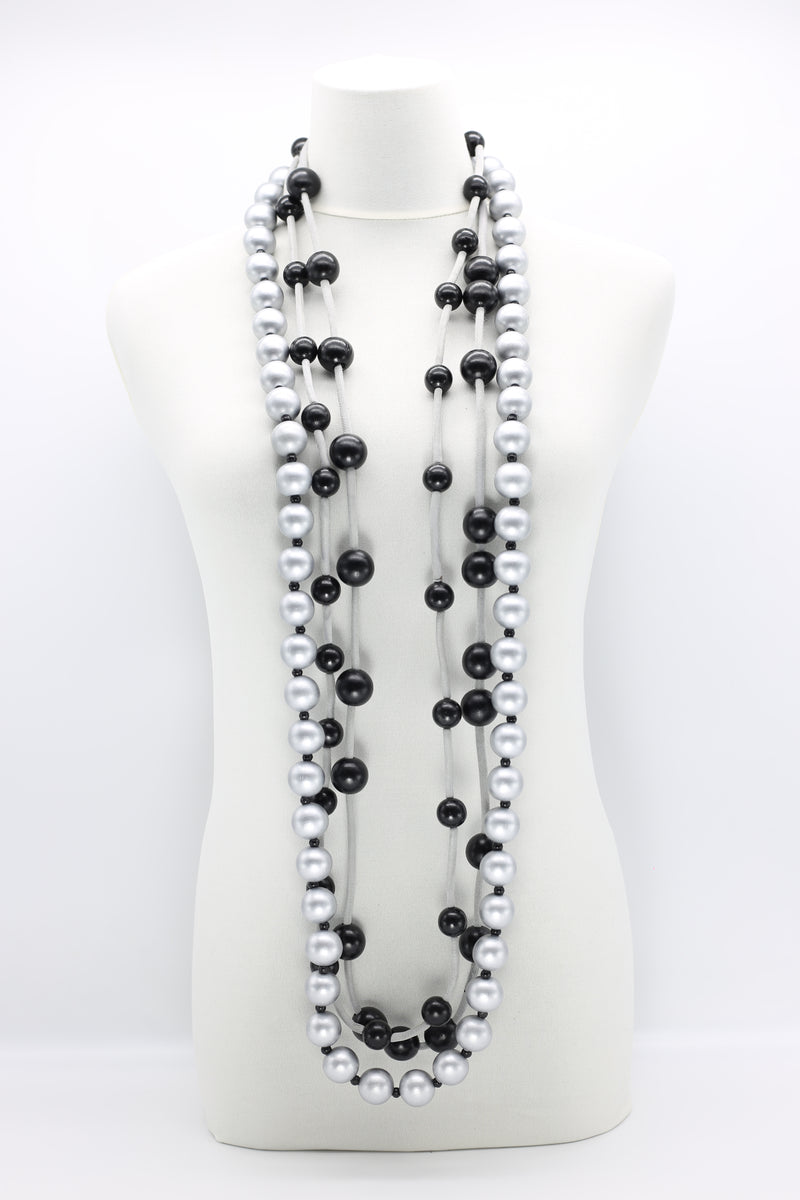3-strand Mixed Beads Necklace - Jianhui London