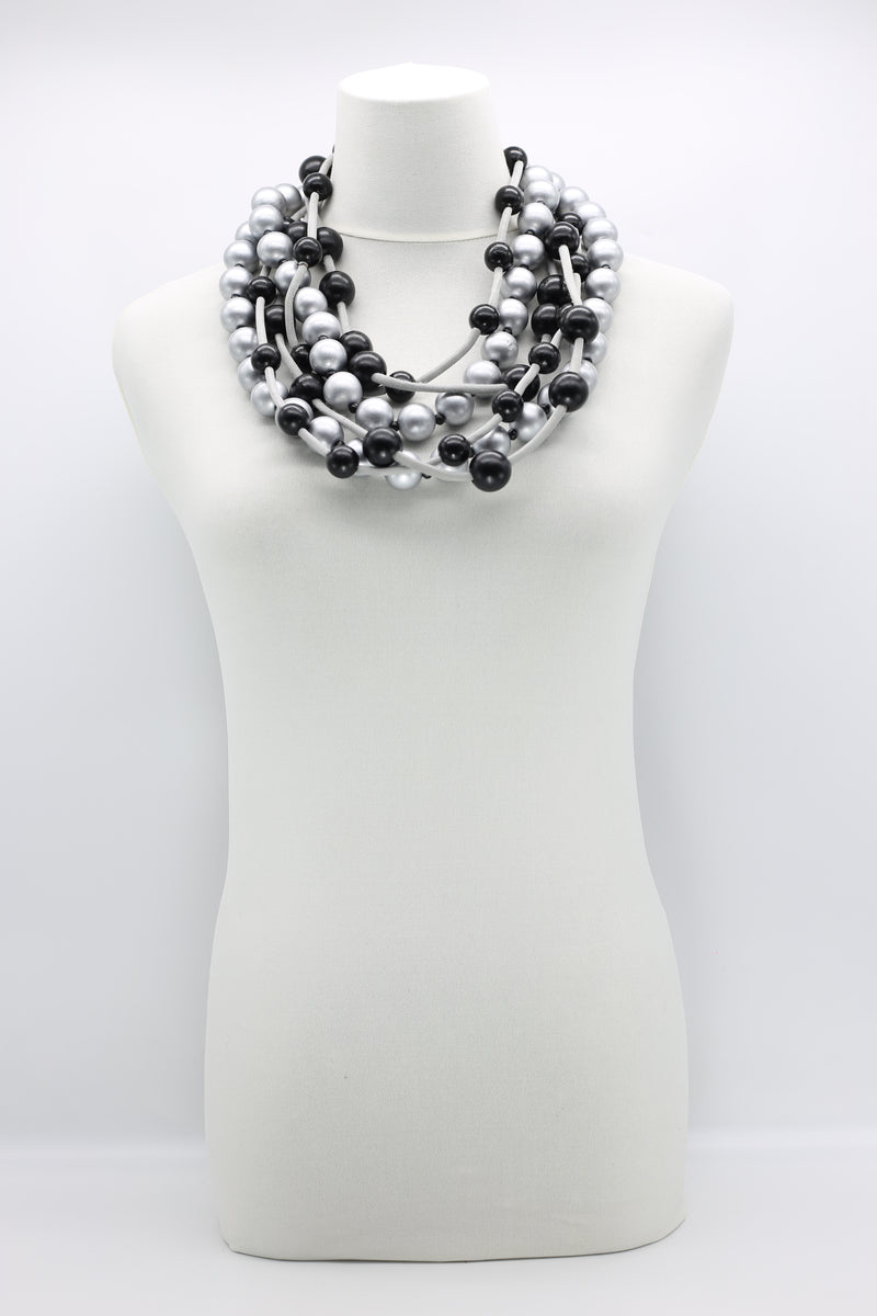 3-strand Mixed Beads Necklace - Jianhui London
