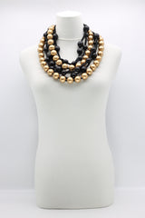 3-strand Mixed Beads Necklace - Jianhui London