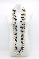 3-strand Mixed Beads Necklace - Jianhui London