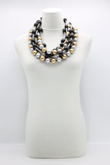 3-strand Mixed Beads Necklace - Jianhui London
