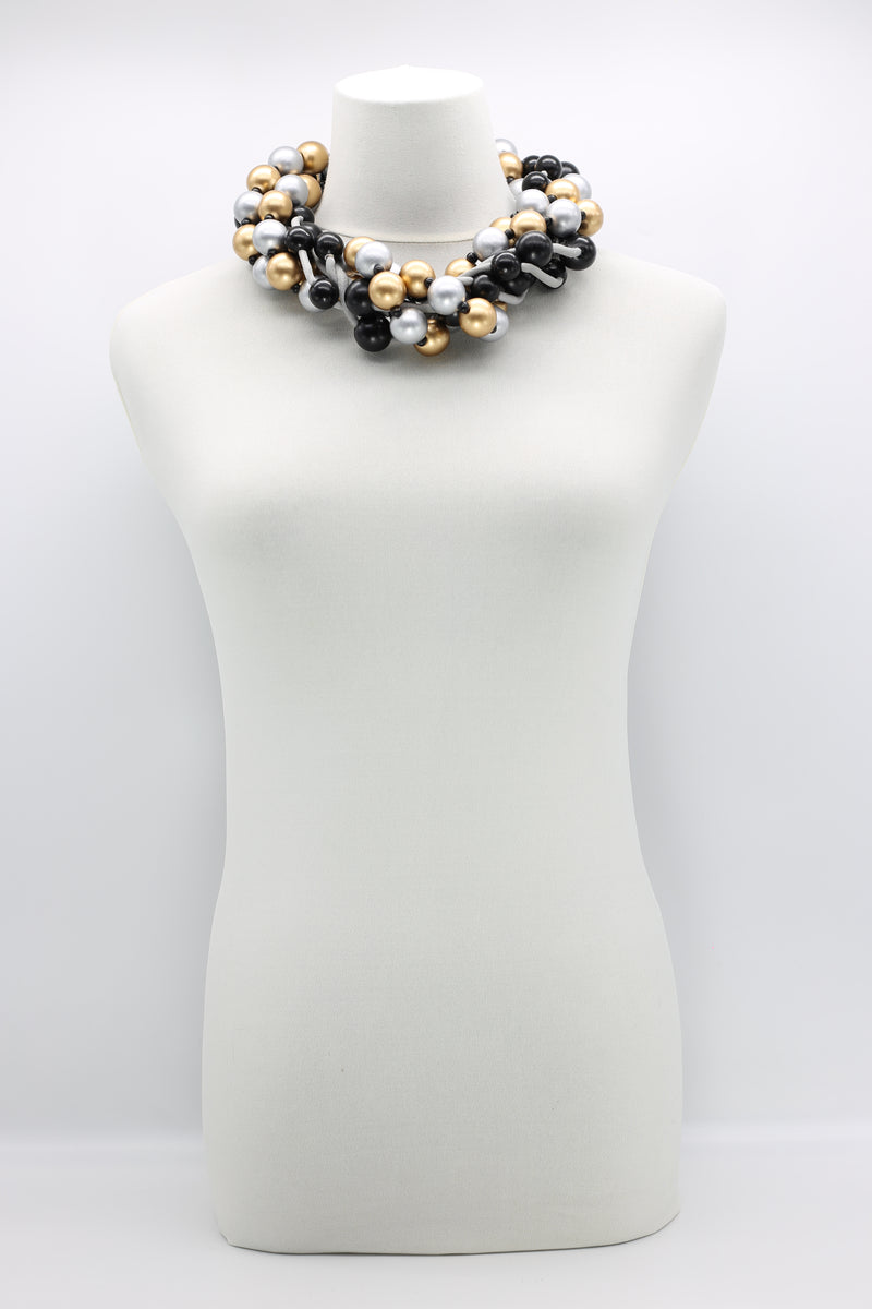 3-strand Mixed Beads Necklace - Jianhui London