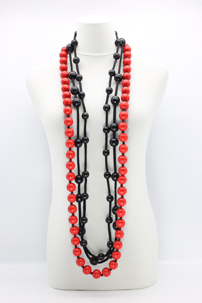 3-strand Mixed Beads Necklace - Jianhui London