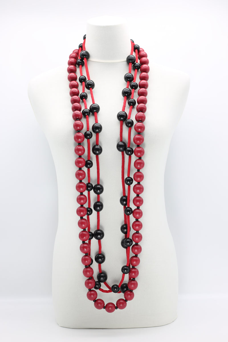 3-strand Mixed Beads Necklace - Jianhui London