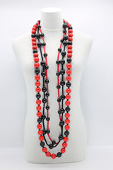 3-strand Mixed Beads Necklace - Jianhui London