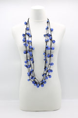 4-strand hand made polymer clay beads necklace - Jianhui London
