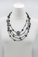2-strand button neckalce - Jianhui London