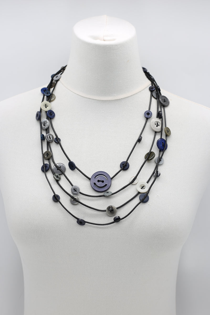2-strand button neckalce - Jianhui London