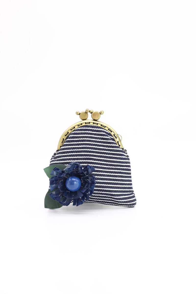 Handmade Small Stripe Purse - Sunflower - Jianhui London