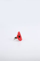 Aqua Poppy Rings - Hand gilded - Small - Jianhui London