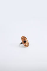 Aqua Poppy Rings - Hand gilded - Small - Jianhui London