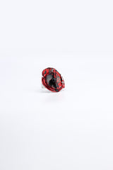 Aqua Poppy Rings - Hand gilded - Small - Jianhui London