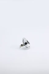 Aqua Poppy Rings - Hand gilded - Small - Jianhui London