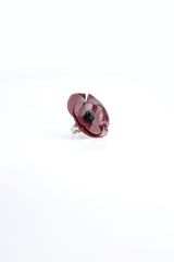 Aqua Poppy/Sunflower Rings - Hand gilded/Hand-painted - Big - Jianhui London