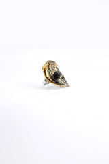 Aqua Poppy/Sunflower Rings - Hand gilded/Hand-painted - Big - Jianhui London