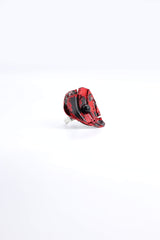 Aqua Poppy/Sunflower Rings - Hand gilded/Hand-painted - Big - Jianhui London