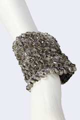 Diana Hand-crocheted Crystal Cuff Bracelets - Jianhui London