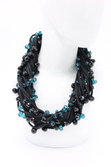 Crystals on Textile Cord Necklace - Jianhui London