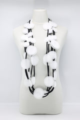 Biba 5 Strand fabric flower Necklace - Jianhui London