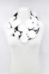 Biba 5 Strand fabric flower Necklace - Jianhui London