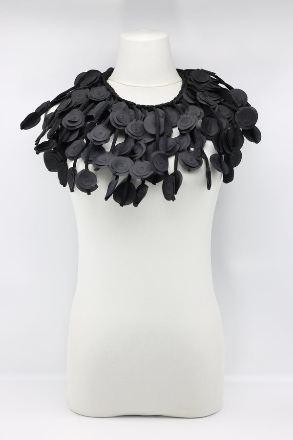 Biba fabric flower collar Necklace - Jianhui London